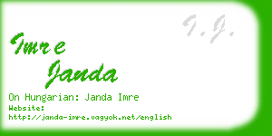 imre janda business card